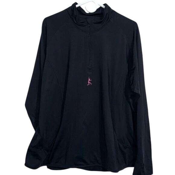 Sport-Tek Tops - Sport-Tek Womens 3XL Black Dirty Girl 5K Mud Run 1/4 Zip Pullover With Thumbhole